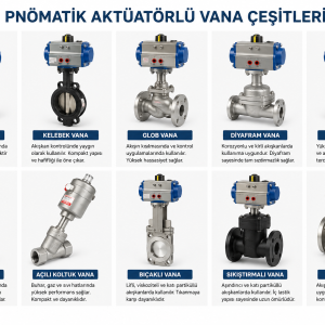 Pnömatik Aktüatörlü Vana